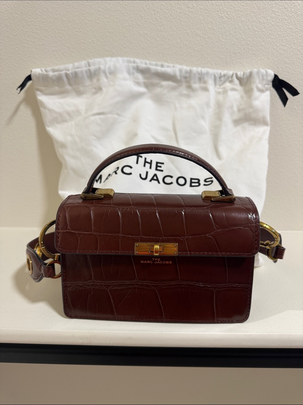 Marc Jacobs brown leather handbag